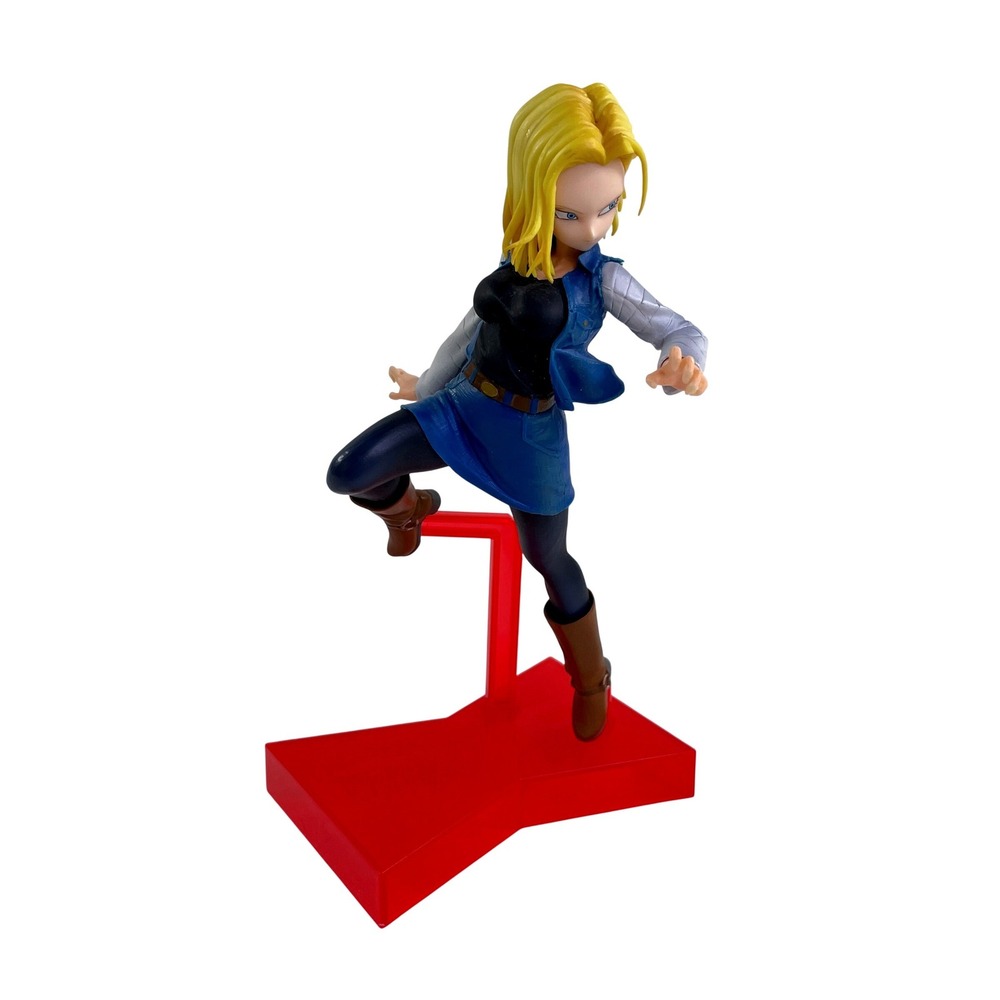 Banpresto Dragon Ball Fighterz Android 18 Battle Figure Red Stand 7.25"